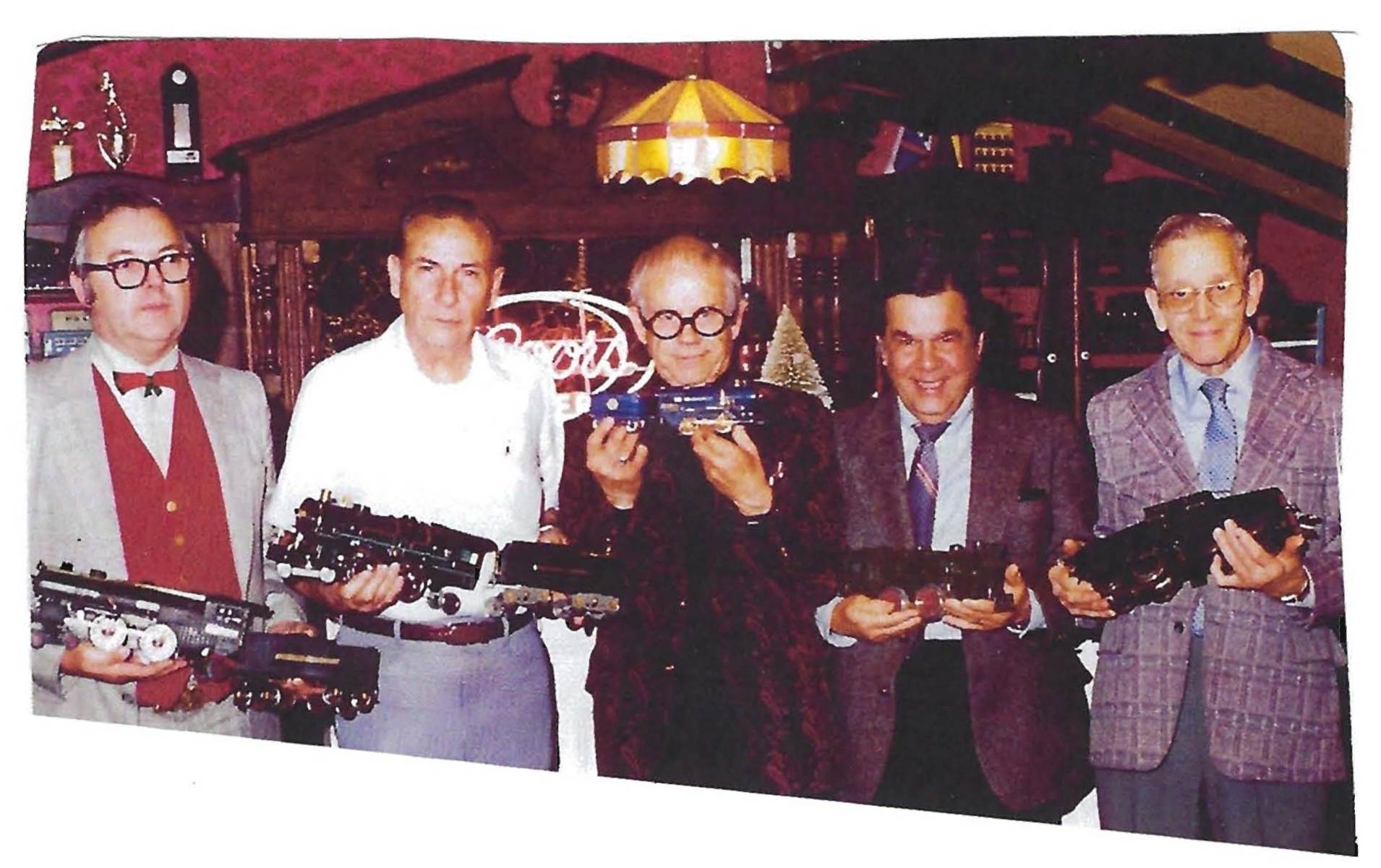 1980's Bob Spellmire, Jim Kurten, Ward Kimball, George Sirus, Wes Frye